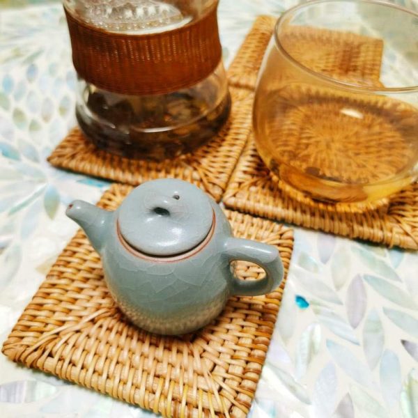 6 Pack Woven Coasters Set for Drink Square Rattan Wicker Cup Holder China Manufacturer - Image 6