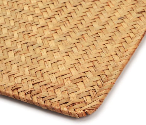 4 Pack Rectangular Woven Placemats Natural Seagrass Place Mats  17" x 12" China Supplier - Image 3