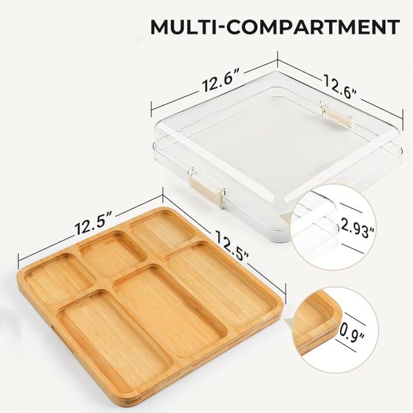 Bamboo Charcuterie Board with Lid Bamboo Cheese Board China Bamboo Cutting Boards Bamboo Products Manufacturer - Image 3