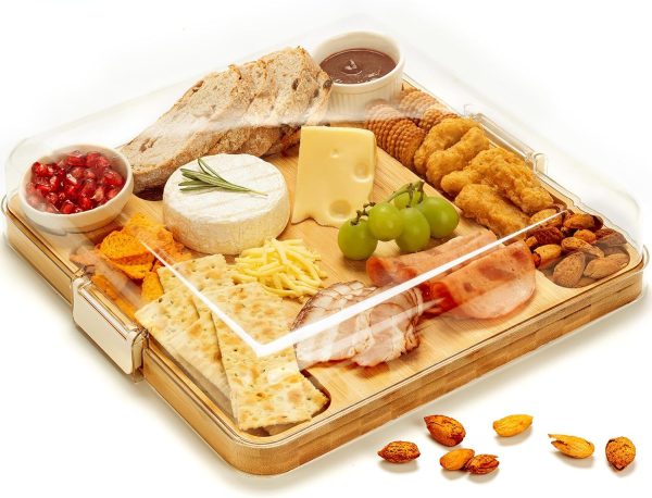 Bamboo Charcuterie Board with Lid Bamboo Cheese Board China Bamboo Cutting Boards Bamboo Products Manufacturer - Image 4