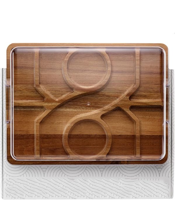 2-in-1 Bamboo Charcuterie Board With Lid Bamboo Cheese Server For Entertaining And Travel Bamboo Products Manufacturer