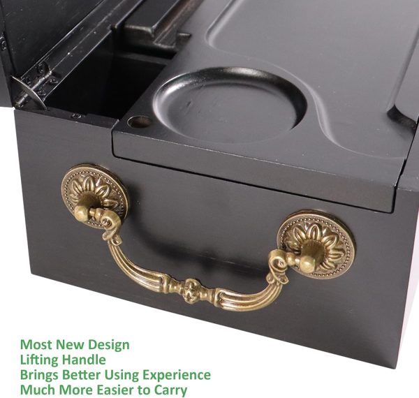 Bamboo Box With Combination Lock Large Storage Stash Box Eco-friendly Bamboo Wooden Product Supplier - Image 3