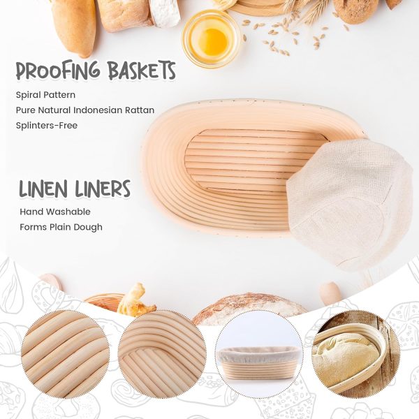 Bread Proofing Baskets Set of 2 Oval Shaped Bread Proofing Baskets Set Bamboo Wooden Products Manufacturer - Image 7