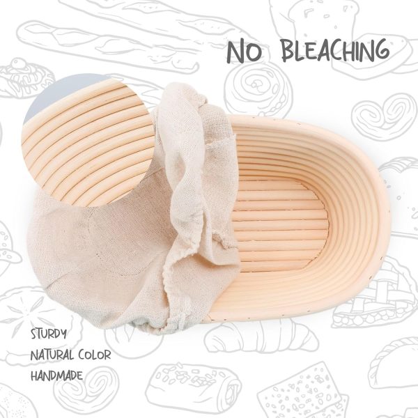 Bread Proofing Baskets Set of 2 Oval Shaped Bread Proofing Baskets Set Bamboo Wooden Products Manufacturer - Image 5
