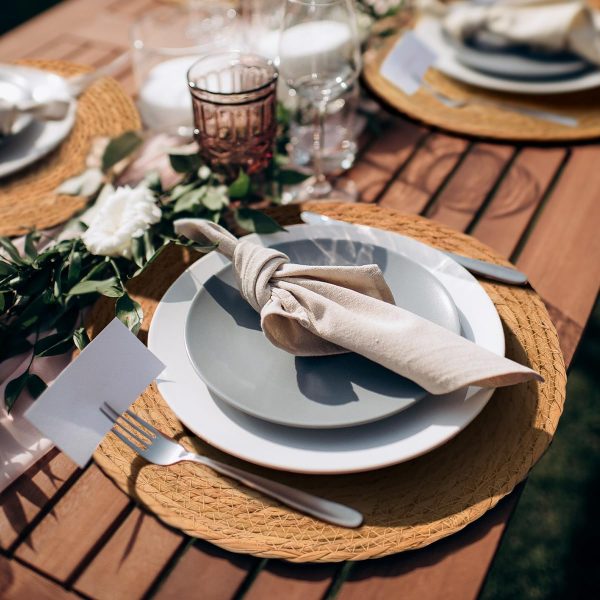 10 Pcs Round Woven Placemats Plate Chargers Set Rustic Rattan Wicker Jute Braided Table Mats For Dining Table Decor Bamboo Wooden Products Manufacturer - Image 2