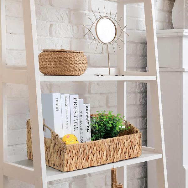 Handwoven Wicker Storage Bins Natural Water Hyacinth Storage Baskets Storage Container Baskets For Shelves Bamboo Wooden Products Manufacturer - Image 3