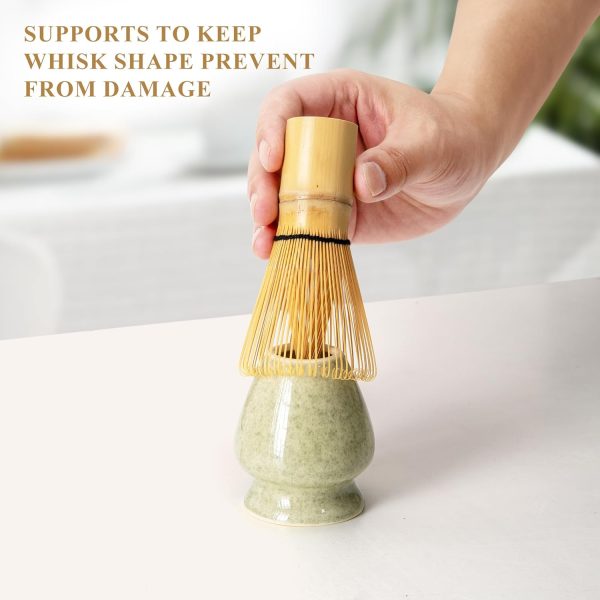 Matcha Making Kit Whisk Bamboo Scoop Powder Starter Sifter Spoon Tea Tools - Image 5