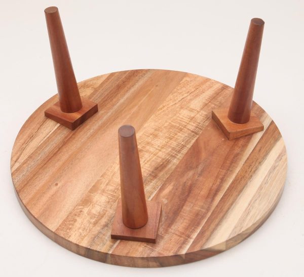 Wooden Pedestal Riser Cake Stand with Removable Legs China Supplier - Image 4
