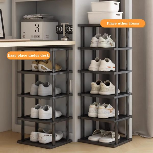 Bamboo Shoe Shelf for Entryway Closet Corner Doorway Narrow Vertical Shoe Rack China Manufacturer - Image 6