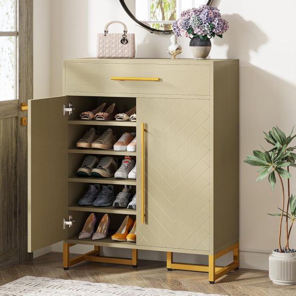 Modern Shoe Rack Organizer with Adjustable Shelves for Hallways Living Room Entryway - Image 4