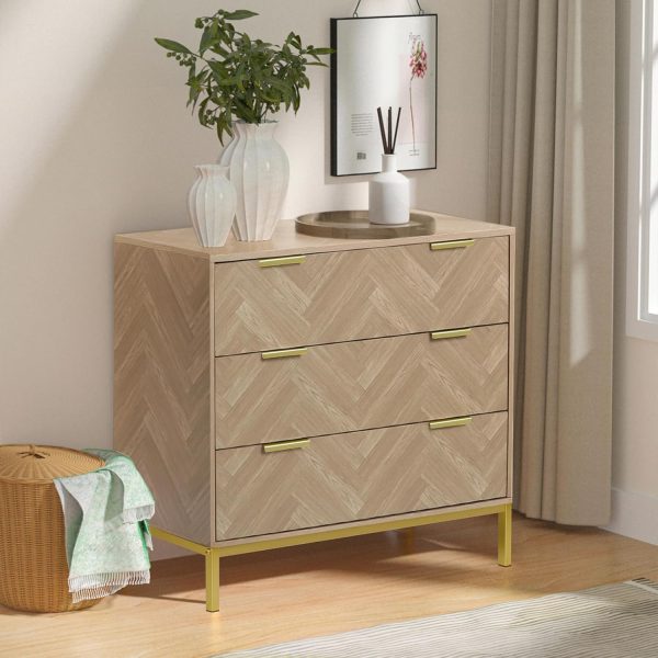 3 Drawer Chest Dresser Space Saving Bedroom Living Room Furniture Storage - Image 5