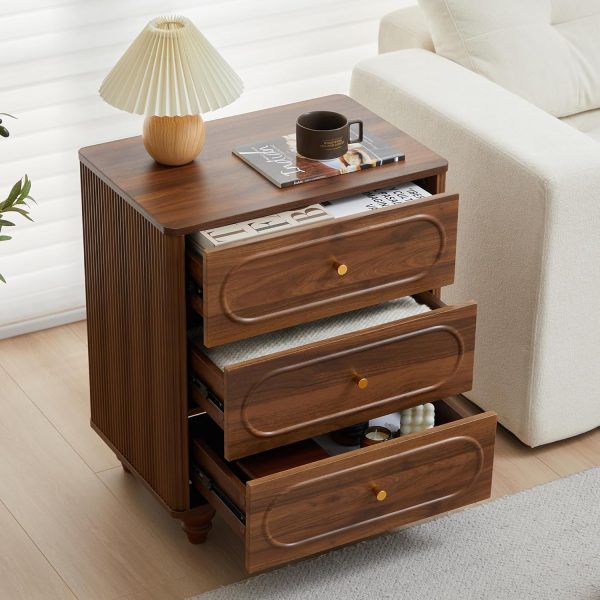 Drawer Dresser for Bedroom Clothes Accessories Storage  Bedside Table for Bedroom Nightstand with Storage Drawer - Image 6