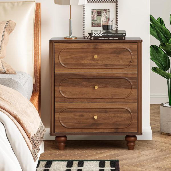 Drawer Dresser for Bedroom Clothes Accessories Storage  Bedside Table for Bedroom Nightstand with Storage Drawer - Image 4