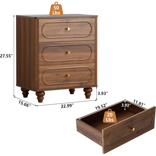 Drawer Dresser for Bedroom Clothes Accessories Storage  Bedside Table for Bedroom Nightstand with Storage Drawer - Image 2