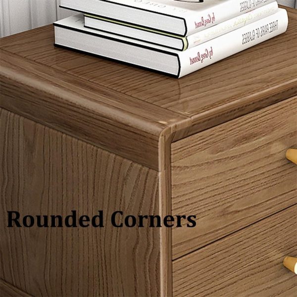 Bedside Cabinet Eco Friendly Material Quiet Drawer Operation for Bedroom Nightstand Sturdy Bedside Cabinet Shelf Bedside Cabinet - Image 4