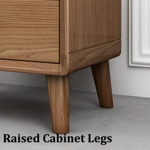 Bedside Cabinet Eco Friendly Material Quiet Drawer Operation for Bedroom Nightstand Sturdy Bedside Cabinet Shelf Bedside Cabinet - Image 2