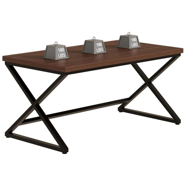 Stylish Work Desk for Home Office Writing Study Desk for Writers Gaming Laptop Workstation Executive Computer Table - Image 3