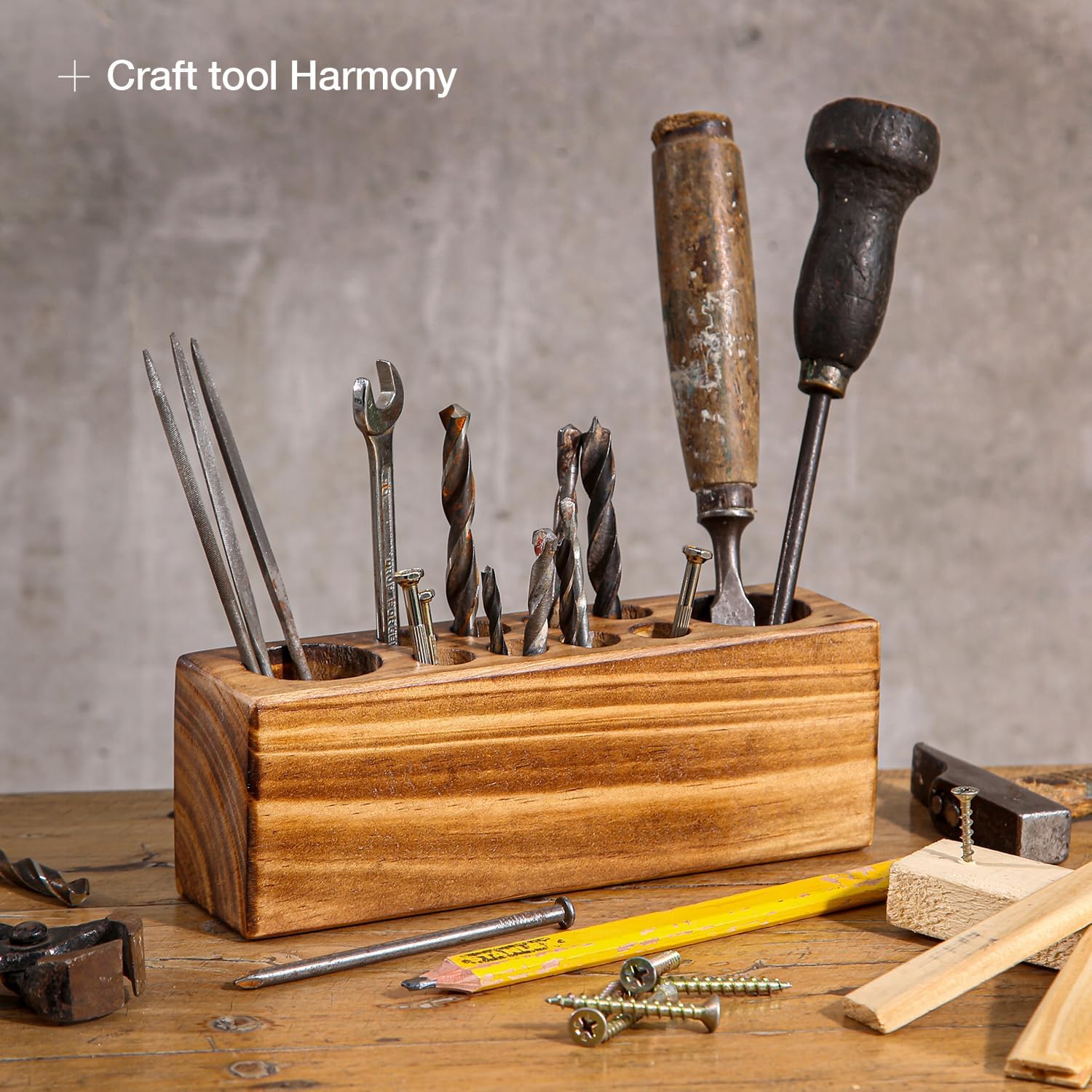 Solid Pine Wood Pen Holder for Desk – Rustic Wooden Pencil Organizer Cup for Fountain Pens and Office Accessories – Natural Desktop Organizer for Home or Office China Products Manufacturer - Image 4