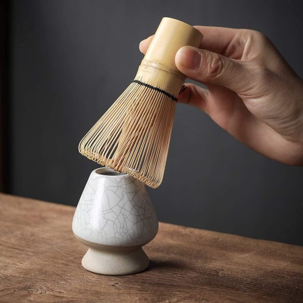 Bamboo Matcha Whisk Chasen Matcha Stirrer Natural Bamboo Material Flexible Bristles Prevent Clumping Suitable for Daily Use - Image 7