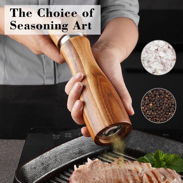 Manual Salt and Pepper Grinding Machine Kitchen Tool with Adjustable Coarseness for Cooking Seasoning China Factory - Image 7