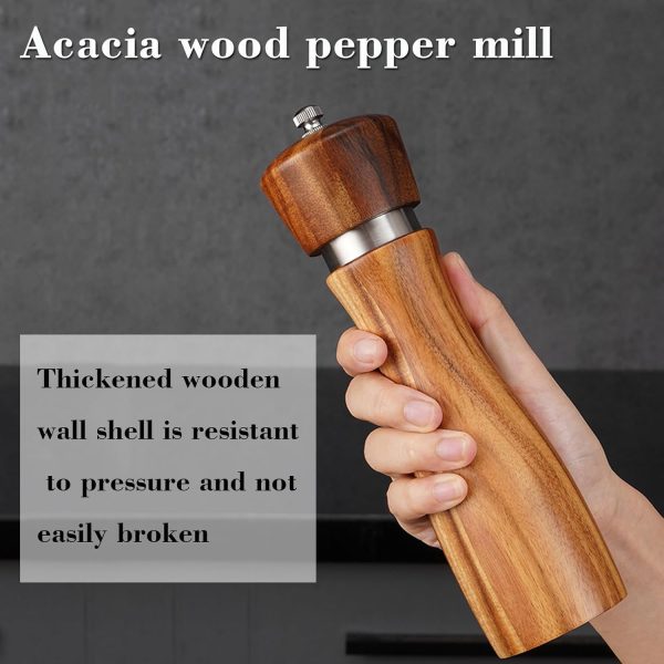 Manual Salt and Pepper Grinding Machine Kitchen Tool with Adjustable Coarseness for Cooking Seasoning China Factory - Image 6