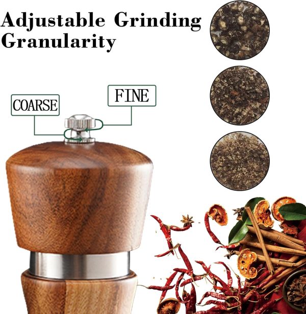Manual Salt and Pepper Grinding Machine Kitchen Tool with Adjustable Coarseness for Cooking Seasoning China Factory - Image 5