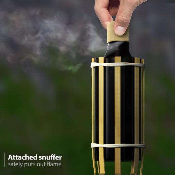 Bamboo Torches Oil Lamp 4 Feet Tall for Outside Eco Friendly Durable for Party Camping Decor Outdoor Evening Use China Supplier - Image 5