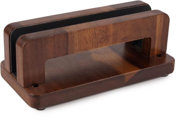 3 Slots Acacia Wood Vertical Laptop Stand Adjustable Wooden Laptop Holder Dock Non Slip Storage Rack Compatible with MacBook Surface Gaming Laptops Tablets China Products Manufacturer