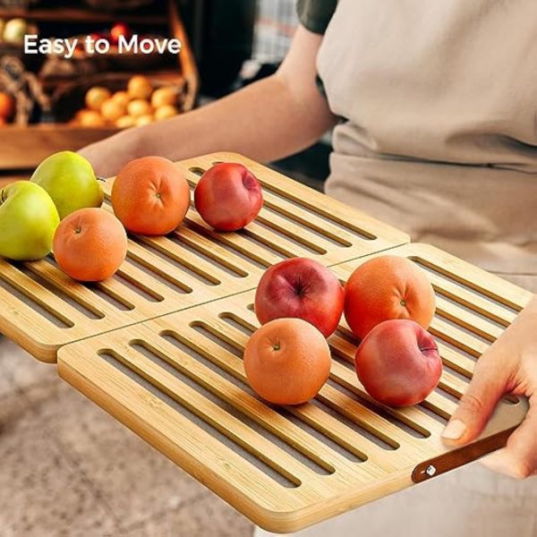 Stone Dish Drying Mat for Kitchen Counter Fast Drying Diatomaceous Earth Pad with Bamboo Foldable Case Water Absorbing Sink Rack for Dishes Cups Fruits and Utensils China Products Manufacturer - Image 6