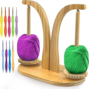 Wood Magnetic Yarn Holder for Crocheting Knitting China Factory