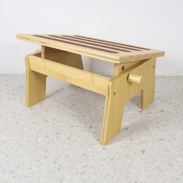Bamboo Home Office Adjustable Foot Rest for Under Desk Supports Foot Comfort Reduces Leg Pressure China Supplier - Image 4