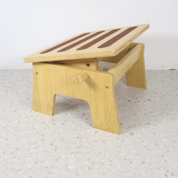 Bamboo Home Office Adjustable Foot Rest for Under Desk Supports Foot Comfort Reduces Leg Pressure China Supplier - Image 3