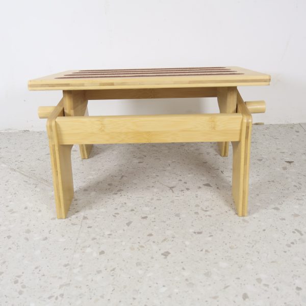 Bamboo Home Office Adjustable Foot Rest for Under Desk Supports Foot Comfort Reduces Leg Pressure China Supplier - Image 2