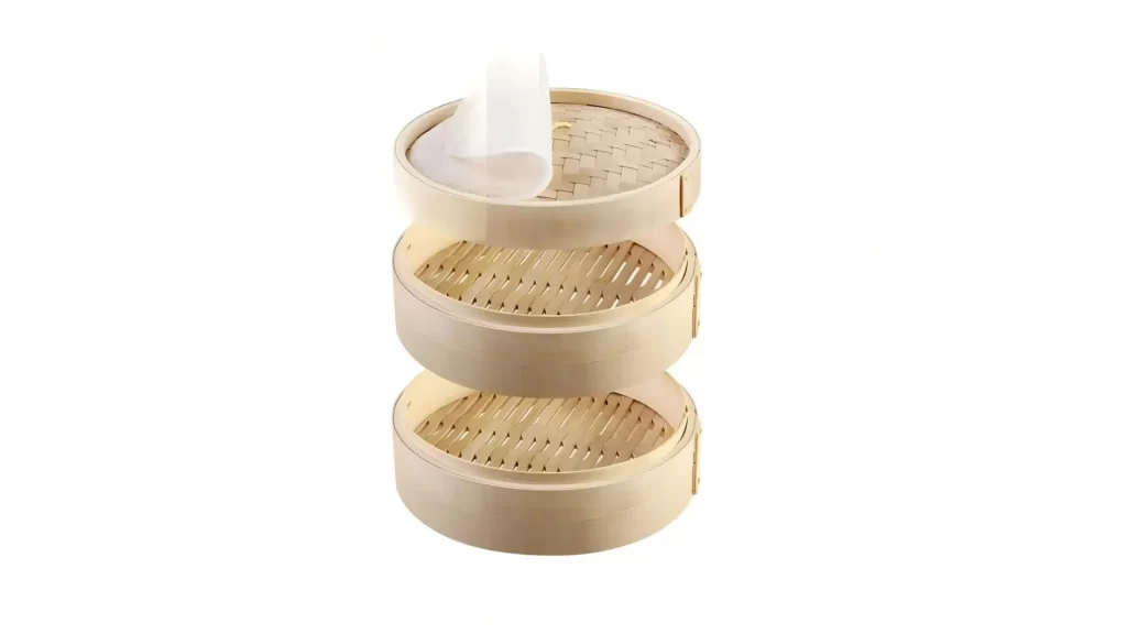 Bamboo steamer basket structure and design