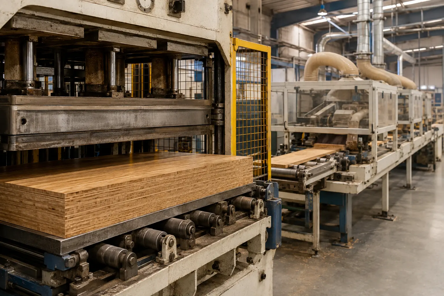 Bamboo flooring pressing and precision profiling process