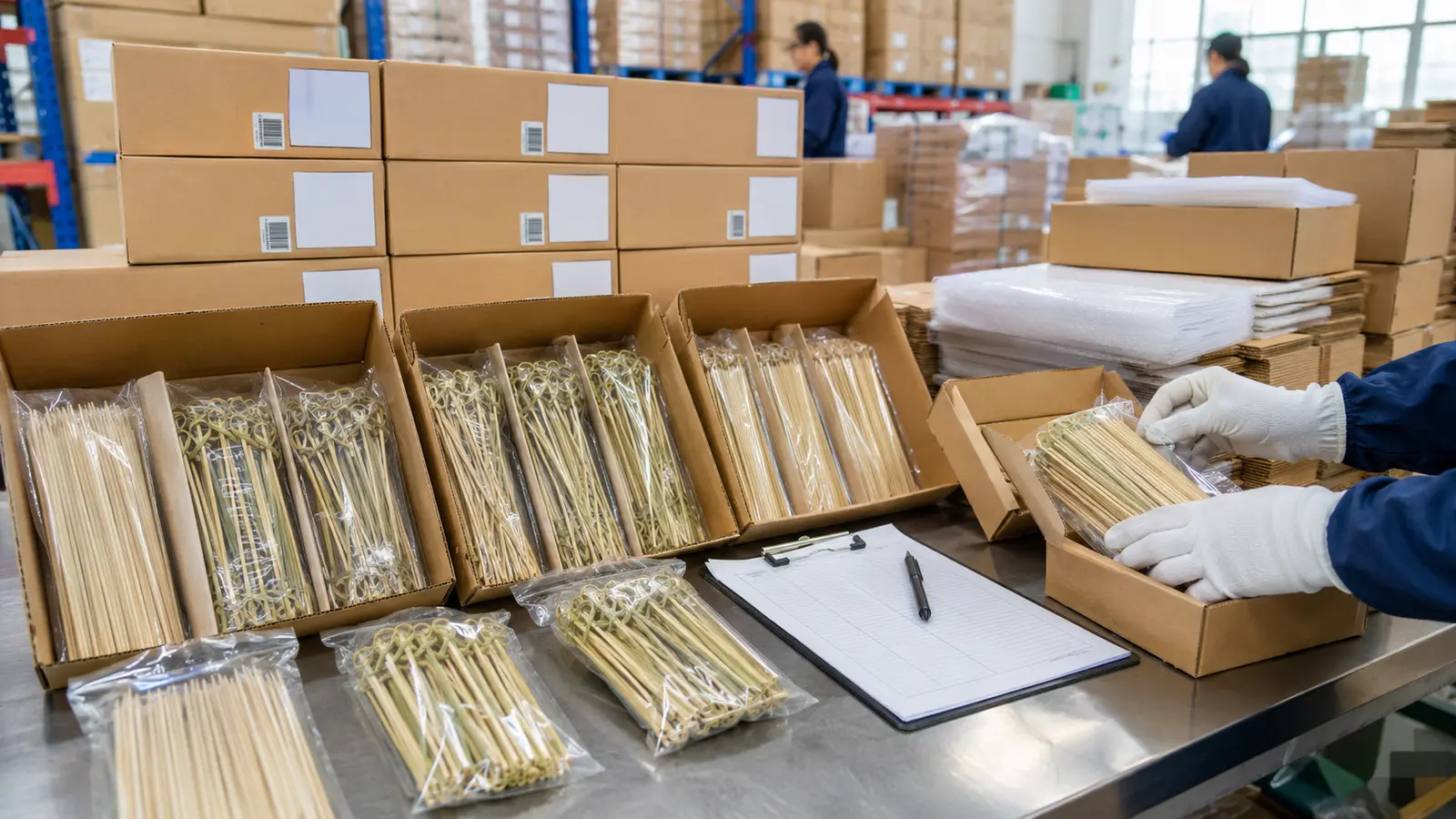Bamboo picks wholesale packing for export