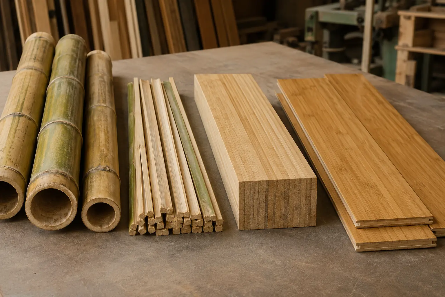 How bamboo flooring is manufactured from culms to finished planks