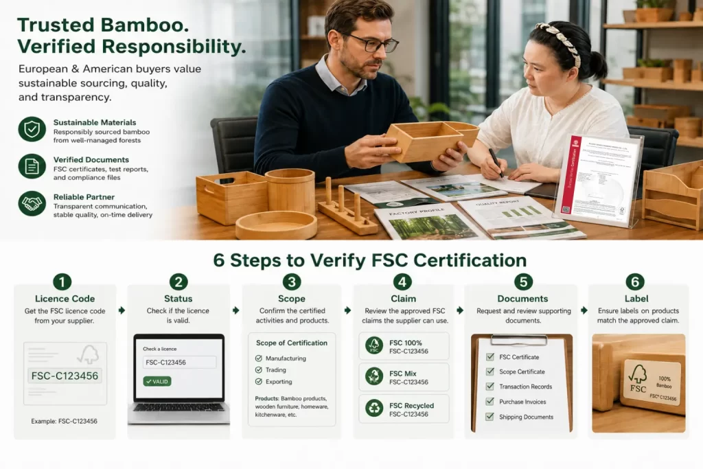 verify fsc bamboo supplier