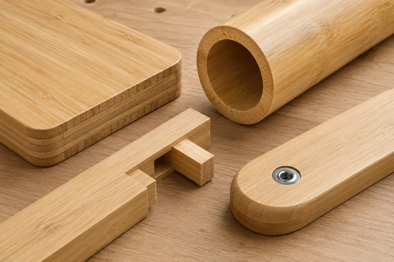 Laminated bamboo, round culm and reinforced joints for children’s chair development