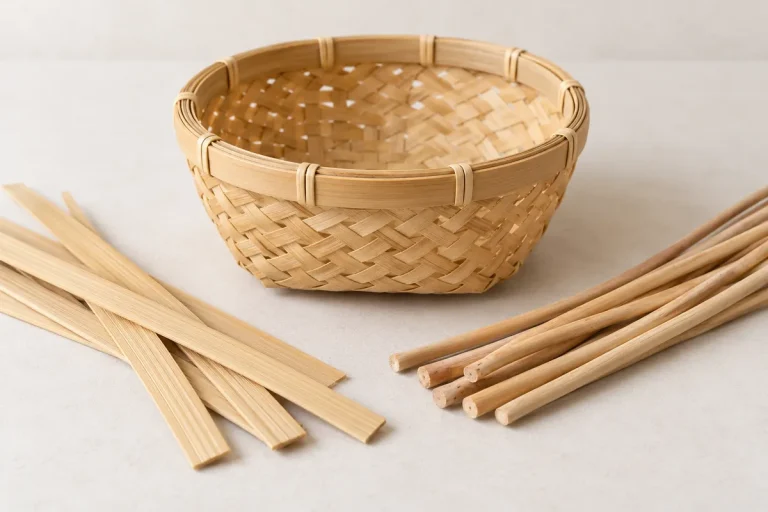 bamboo cane wicker materials
