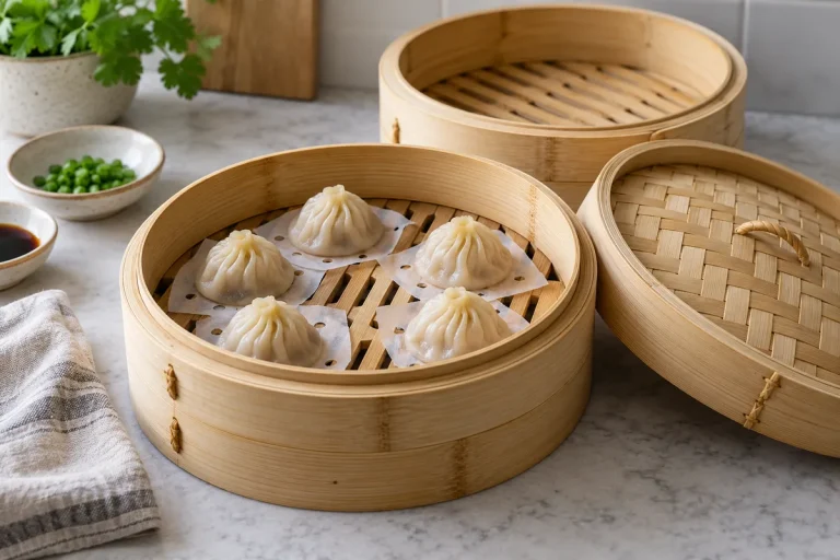 bamboo cooking basket steamer
